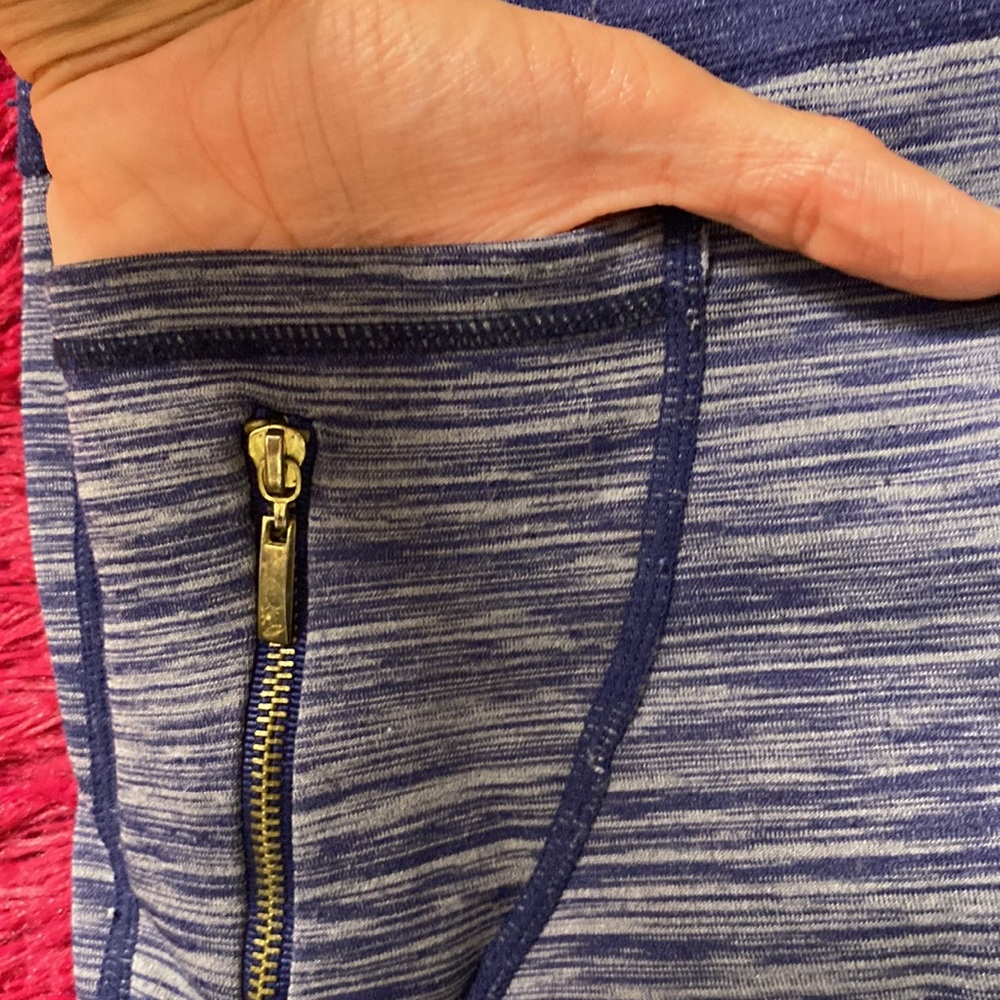 Linda Michael seamless navy heather leggings - Picture 5 of 14